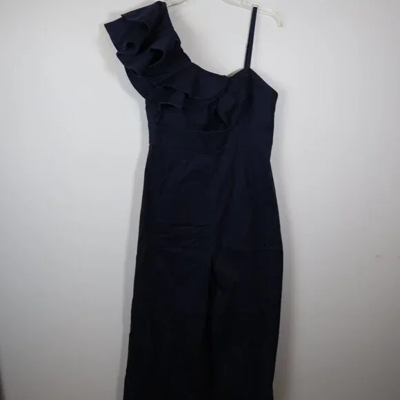 Fame And Partners Los Feliz Jumpsuit Navy Blue 12 - Picture 5 of 7